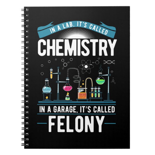 Cuaderno Chemistry Humor Men Women Funny Chemist (Frente)