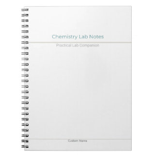 Cuaderno Chemistry Lab Notes – Custom Name