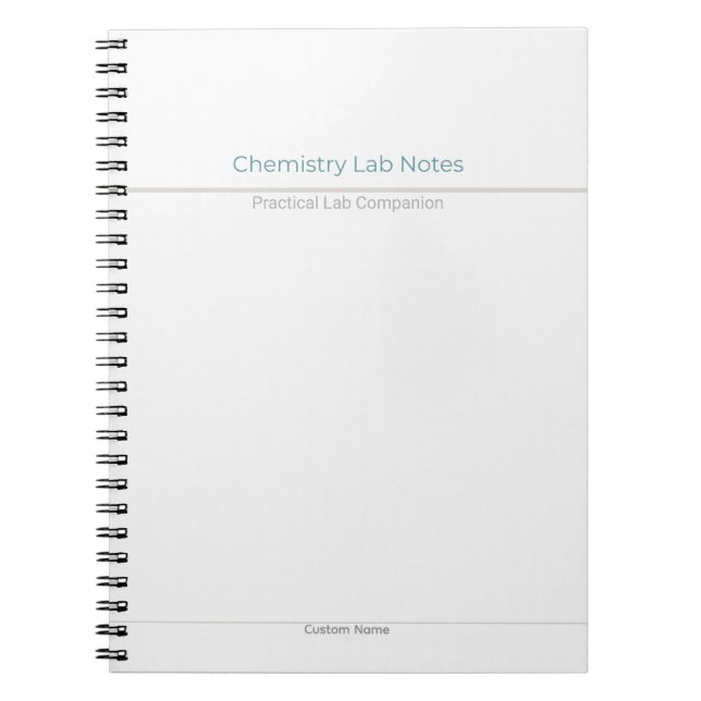 Cuaderno Chemistry Lab Notes – Custom Name (Frente)