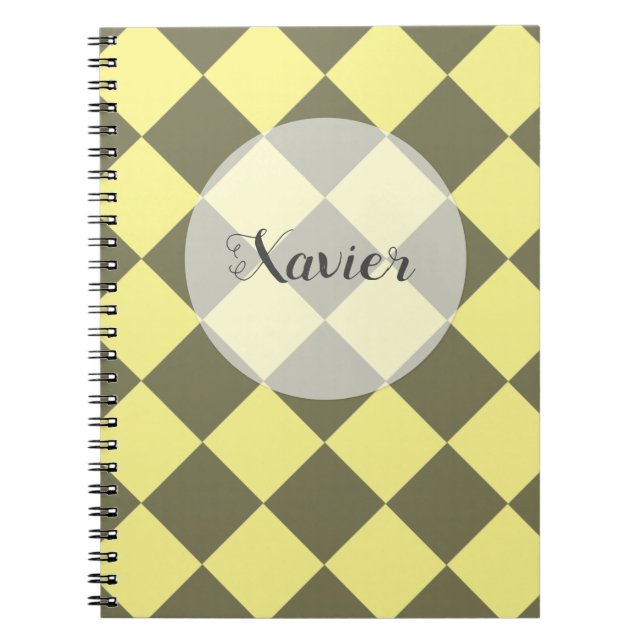 Cuaderno Chequeros coloridos - Nuez de plátano (Frente)