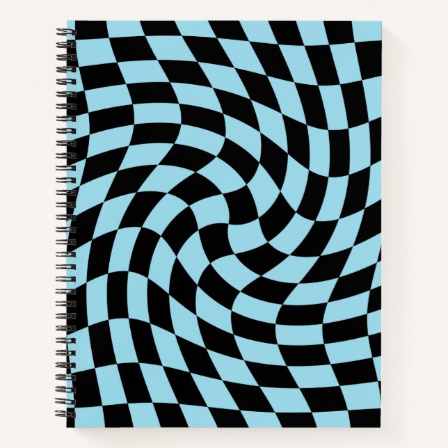 Cuaderno Cheques retro azul brujado azul verificado (Anverso)