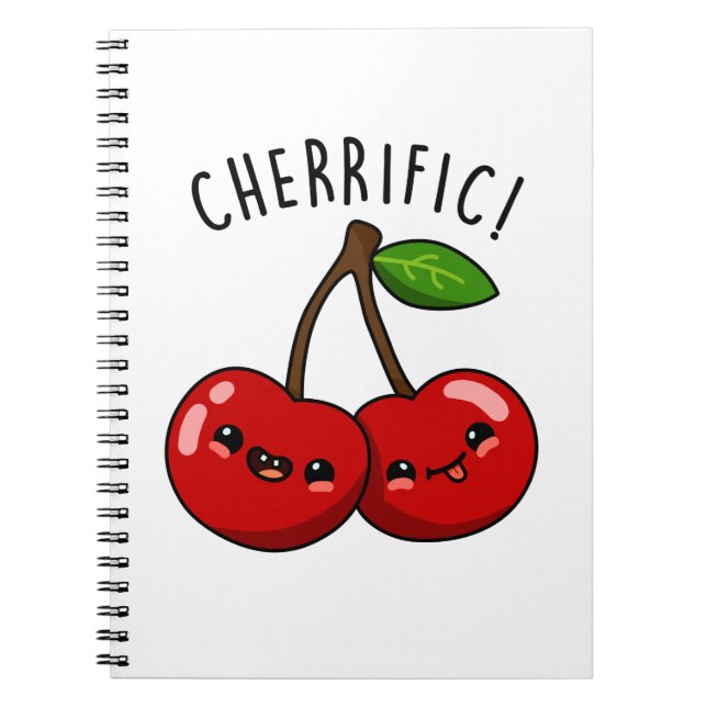 Cuaderno Cherrific Funny Red Cherry Pun (Frente)