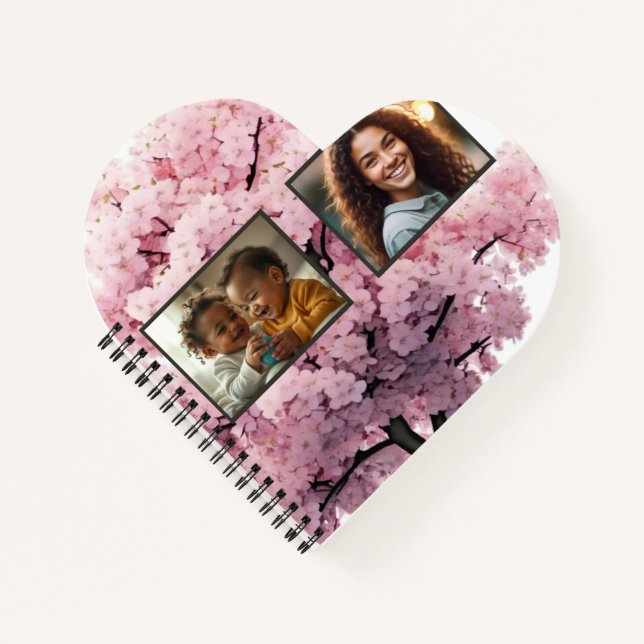 Cuaderno Cherry Blossom Four Photo Heart (Anverso)