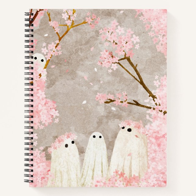 Cuaderno Cherry Blossom Ghosts (Anverso)