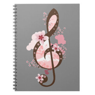 Cuaderno Cherry Blossom Music