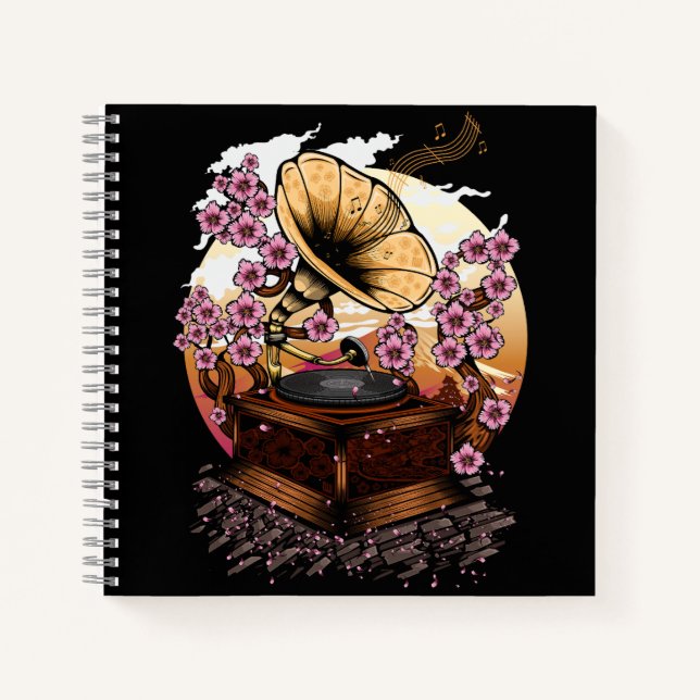 Cuaderno Cherry Blossom Musical (Anverso)