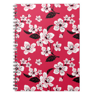 CUADERNO CHERRY BLOSSOM - SAKURA (ROJO)