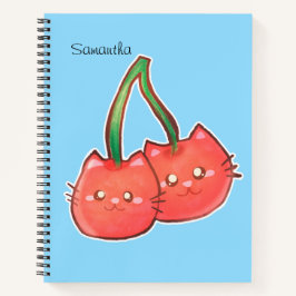 Cuaderno Cherry Fruit Cats