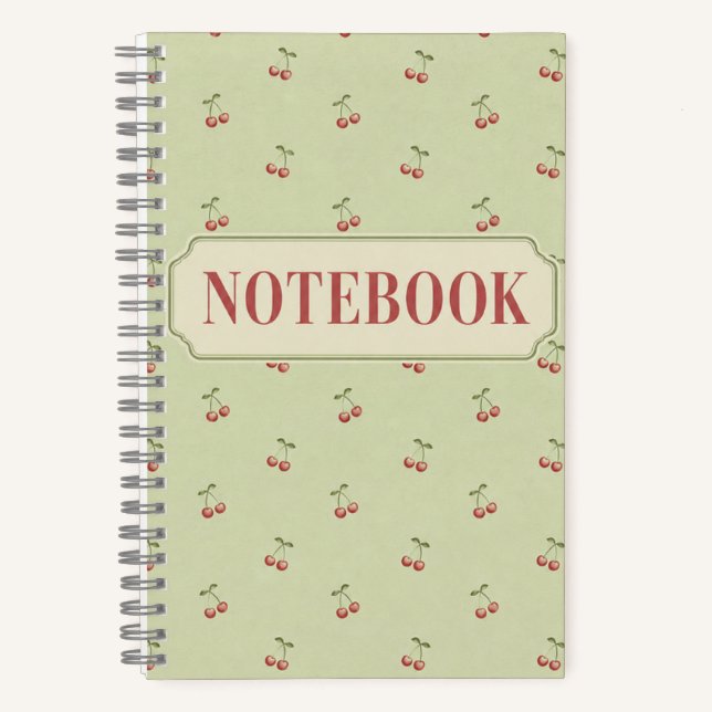Cuaderno Cherry Notebook – Dotted Journal (Anverso)