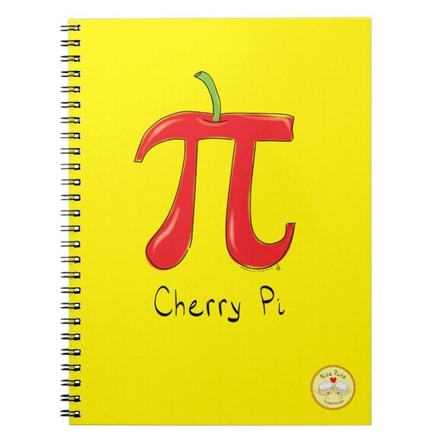 Cuaderno Cherry Pi Cute Math Pi Day (Frente)