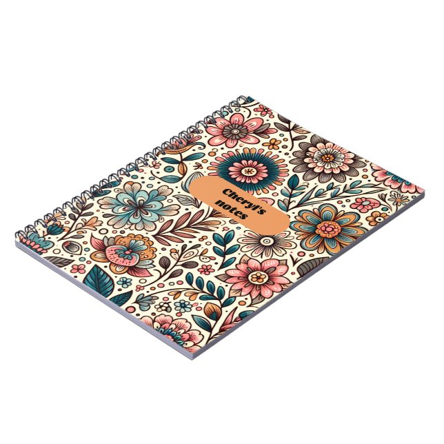 Cuaderno Cheryl's Notes Floral (Lado Izquierdo)