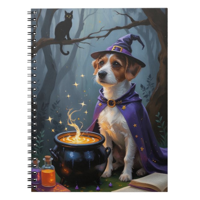 Cuaderno Chesapeake Bay Terrier Caprichoso Halloween  (Frente)
