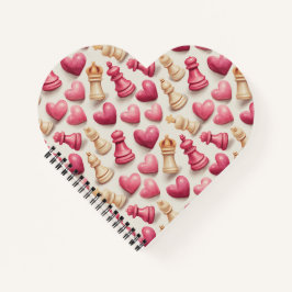 Cuaderno Chess & Hearts Valentines Pattern