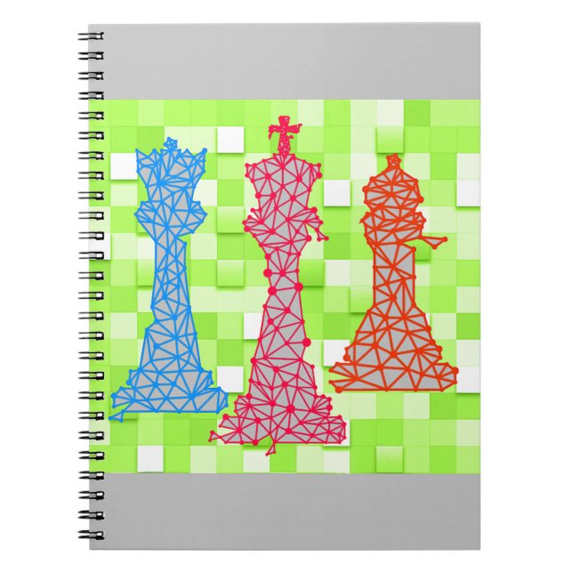 Cuaderno Chess Lover | Queen King Bishop Chess (Frente)