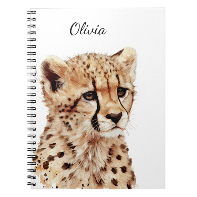 Cuaderno Chetah Face personalizado (Frente)