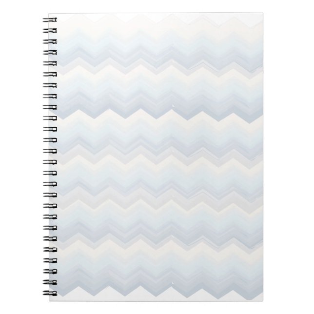 Cuaderno Chevron acuático de Ocean Shades (Frente)