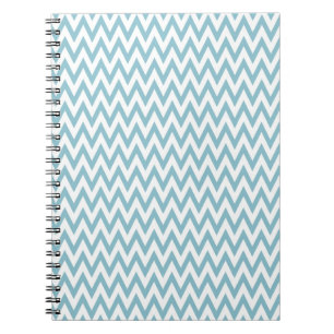 Cuaderno Chevron Azul y Blanco