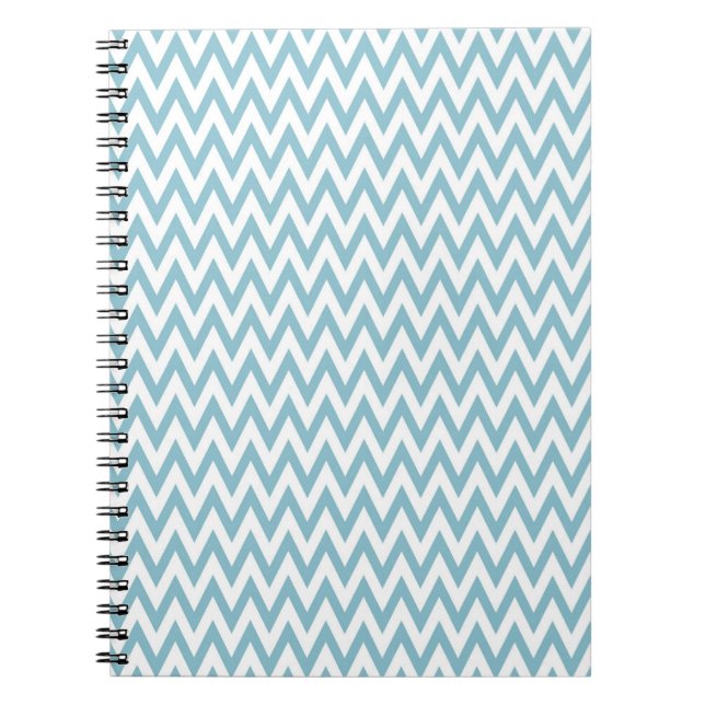 Cuaderno Chevron Azul y Blanco (Frente)