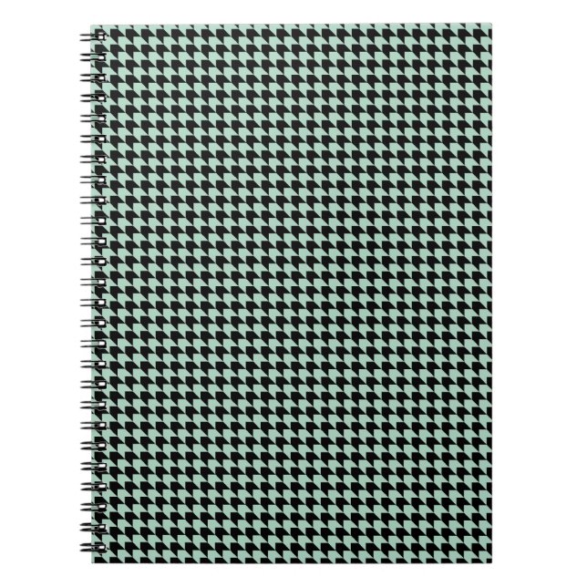 Cuaderno Chevron Cheques Seafoam y Black (Frente)