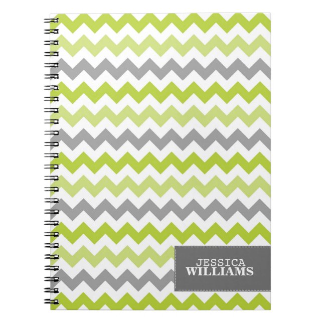 Cuaderno Chevron elegante (Frente)