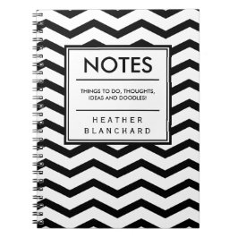 Cuaderno Chevron elegante
