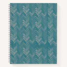 Cuaderno Chevron Herringbone Pattern Turquoise