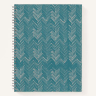 Cuaderno Chevron Herringbone Pattern Turquoise