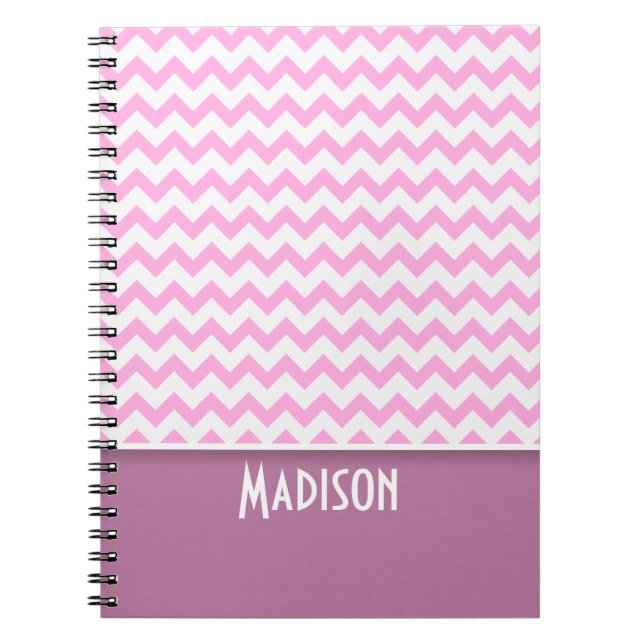 Cuaderno Chevron rosado (Frente)