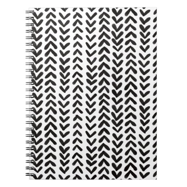 Cuaderno Chevron stripe - black notebook (Frente)