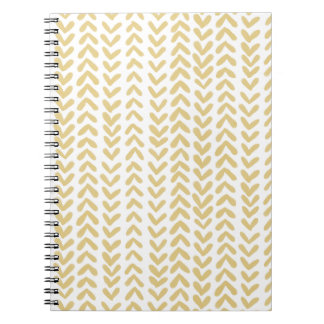 Cuaderno Chevron stripe - ocher yellow