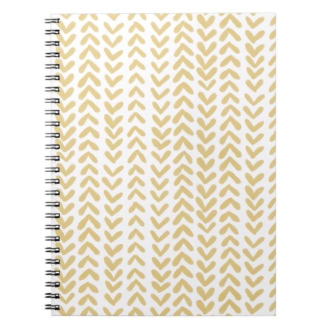 Cuaderno Chevron stripe - ocher yellow (Frente)