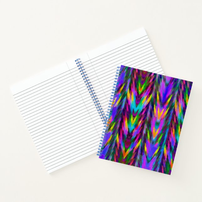 Cuaderno Chevron tribal brillante (Interior)