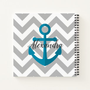 Cuaderno Chevrons y Ancla