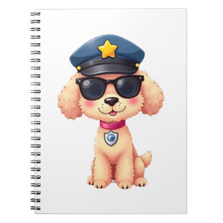 Cuaderno Chibi Anime Police Poodle Dog