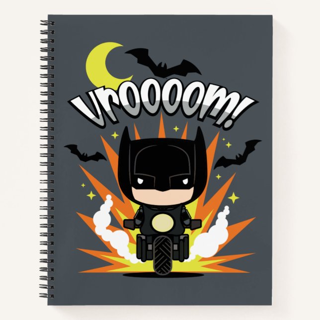 Cuaderno Chibi Batman Batcycle (Anverso)