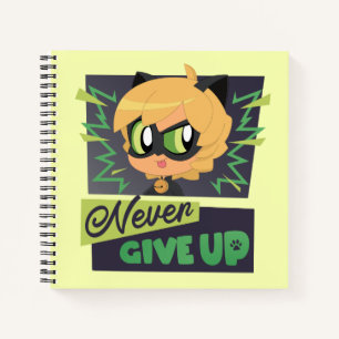 Cuaderno Chibi Cat Noir Nunca se rinde