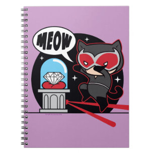 Cuaderno Chibi Catwoman Robando un diamante