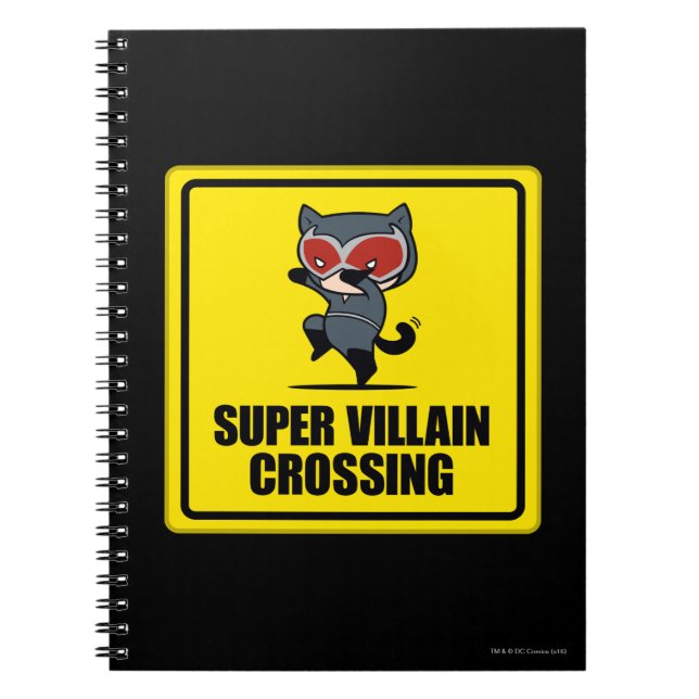 Cuaderno Chibi Catwoman Super Villain Crossing Rótulo (Frente)