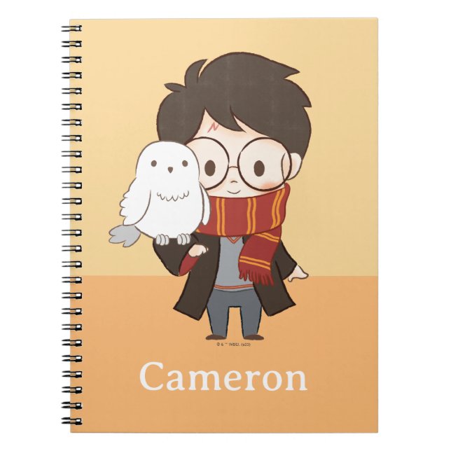 Cuaderno Chibi HARRY POTTER™ & Hedwig (Frente)
