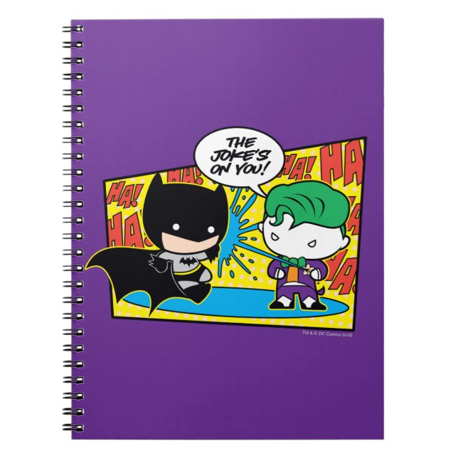 Cuaderno Chibi Joker Pranking Chibi Batman (Frente)