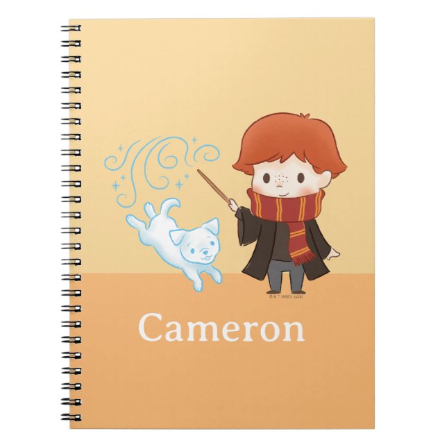 Cuaderno Chibi Ron Weasley Patronus (Frente)