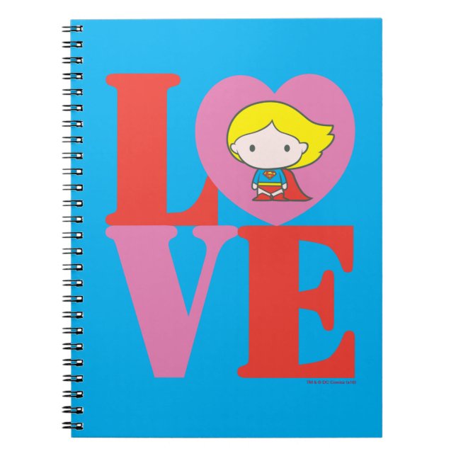 Cuaderno Chibi Supergirl LOVE (Frente)
