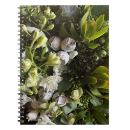 Cuaderno Chic Dark Green Botanical Leaves