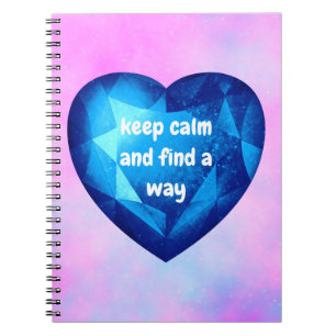 Cuaderno Chic fresh blue Diamond quote affirmation 