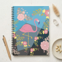 Chic Genial Elegante Lindo Flamingo Floral Rosa Fe