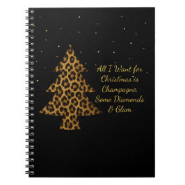 Cuaderno Chic Holiday Leopard Tree D Spiral Photo Notebook
