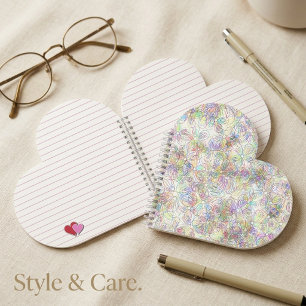 Cuaderno Chic Minimalista: Floral en Blanco y Negro