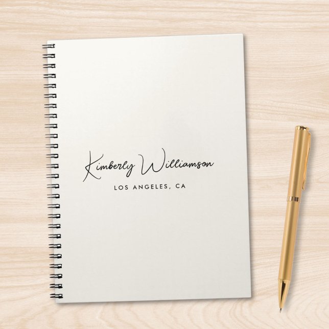 Cuaderno Chic Signature Script Monogram Business (Chic Signature Script Monogram Business Notebook)