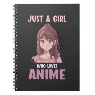 Cuaderno Chica a quien le gusta el amante del anime Manga C