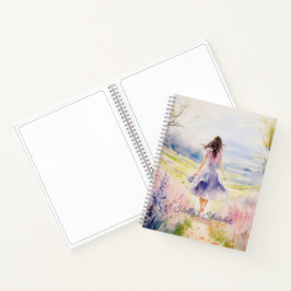 Cuaderno Chica acuarela en la pradera